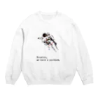 necoaciの宇宙飛行士 Crew Neck Sweatshirt