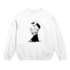 MYOUCHIKIRINのジャンクリーパー フロント 淡色 Crew Neck Sweatshirt