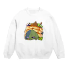 ぎんいろ工房のホットケーキいぬちゃん Crew Neck Sweatshirt