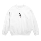 ゆるいペンギン屋の宇宙人風アデリーさん Crew Neck Sweatshirt