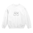 鮎河みなみのわんこず Crew Neck Sweatshirt