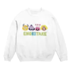 エノキタケのモンスター大集合 Crew Neck Sweatshirt