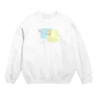 mio___whiteのレモンスカッシュ Crew Neck Sweatshirt