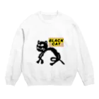 SEVEN-5-Ｇの BLACK  CAT Crew Neck Sweatshirt