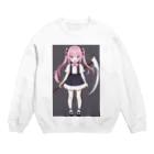 Novel AIのロリ・デスサイズ Crew Neck Sweatshirt