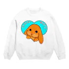 LalaHangeulのろっぷいやーらびっと　日本語バージョン Crew Neck Sweatshirt