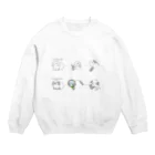 スタジオレッキスの白うさぎからセーブルポイントに変身！ Crew Neck Sweatshirt