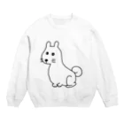 柴犬しばわんこhana873のお座りしてるわんこちゃん Crew Neck Sweatshirt