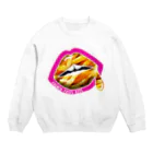 daddy-s_junkfoodsのFRENCH FRIES KISS - PINK Crew Neck Sweatshirt