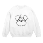 ゆんゆんこのシュナウザーロゴマーク Crew Neck Sweatshirt