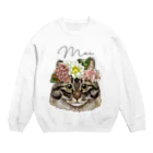 みきぞーん｜保護猫 ミッキー画伯と肉球とおともだちのmei Crew Neck Sweatshirt