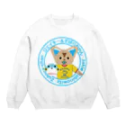 ジェイキーとずぼらちゃんのお店の丸ロゴ Crew Neck Sweatshirt