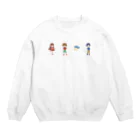 めいぷるはあとのみんなと楽しい！ヒーローショーイラストグッズ Crew Neck Sweatshirt