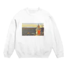 jun-hoshiの海を見守る灯台 Crew Neck Sweatshirt