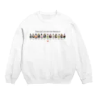 ねこや久鶻堂の全員横列！鎌倉殿の13猫 Crew Neck Sweatshirt