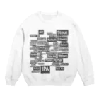 ヒロシオーバーダイブのWORLD BEER（PART2) Crew Neck Sweatshirt