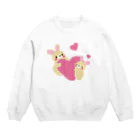 美女木小学校！のかわいいうさちゃん Crew Neck Sweatshirt