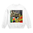 macrameseikoの牛骨 Crew Neck Sweatshirt