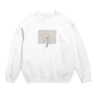 rilybiiのantique peach milk tea × logo message Crew Neck Sweatshirt