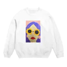 ルーナ│障害者アート の人生と女 Crew Neck Sweatshirt