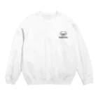 ペキニーズくらぶ（SUZURI支店）のペキニーズ・ホワイト（サマーカット）（顔だけ） Crew Neck Sweatshirt