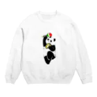 パンダさんの日常のPARTY TIME パンダ Crew Neck Sweatshirt