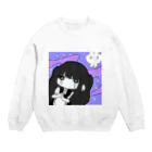 myanmyan_uuのメイドちゃん Crew Neck Sweatshirt