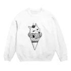 ザウルスショップのちべこあらアイス Crew Neck Sweatshirt