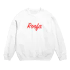 RoofaのRoofa Red Logo Crew Neck Sweatshirt