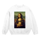 ぬくもふ屋　【猫 犬の似顔絵描き】のぶーたんちゃん Crew Neck Sweatshirt