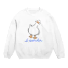 little bee リトルビーのアヒル あひる ダック duck (I wonder...) Crew Neck Sweatshirt