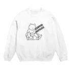 プロレスにゃんこのプロレスにゃんこ（サソリ固め） Crew Neck Sweatshirt