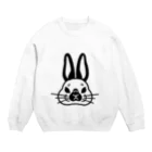 森のおかあさんのみみくろうさぎ Crew Neck Sweatshirt