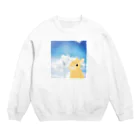 虹色PLUSの空を見上げて　うさぎさん② Crew Neck Sweatshirt