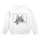 いなりのとびだすキツネザメ Crew Neck Sweatshirt