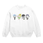 joseff_densanの陰キャラブコメ　SDキャラ集合絵 Crew Neck Sweatshirt