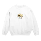 いぬころ｜変な犬図鑑のNo.102 モグリーヌ[3] 変な犬図鑑 Crew Neck Sweatshirt