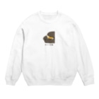 いぬころ｜変な犬図鑑のNo.128 ヒジカケスキーヌ[1] 変な犬図鑑 Crew Neck Sweatshirt