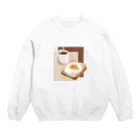 こまいちゃんの朝食たち Crew Neck Sweatshirt