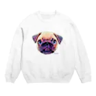ジュノの秘密のアトリエのパグ／Juno Crew Neck Sweatshirt