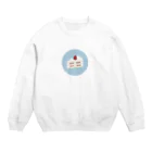 青のショートケーキ Crew Neck Sweatshirt