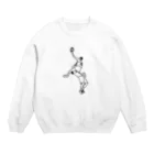 Panic Junkieのバスケ#4 Crew Neck Sweatshirt