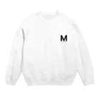 noisie_jpの【M】イニシャル × Be a noise. Crew Neck Sweatshirt