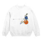 USGのキモい何かに乗るウサギ Crew Neck Sweatshirt