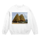 トロールショップの紅葉の季節の並木道 Crew Neck Sweatshirt