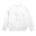 mochiodayoの犬背 Crew Neck Sweatshirt