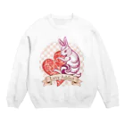 AddictCreateのLove Addict Rabbit Crew Neck Sweatshirt