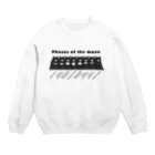 よもぎたけのこのツキノワグマの満ち欠け Crew Neck Sweatshirt