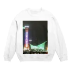 OliveGardenのポートタワーの夜景 Crew Neck Sweatshirt