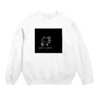 sugiakoのすぎあこのロゴ黒 Crew Neck Sweatshirt